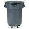 Rubbermaid Commercial BRUTE Brute 55-gallon Container Lid, Gray, Plastic, 3 PK RCP265400GYCT - alternate 4